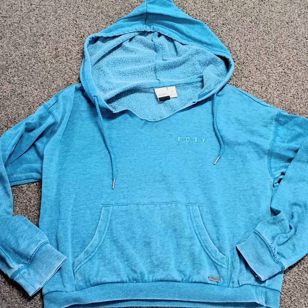 Y2K ROXY Women's Teal Hoodie